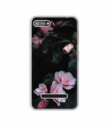 Amazon Brand - Solimo Designer Dark Flowers Photography UV Printed Soft Back Case Mobile Cover for Comio C1