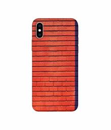 Amazon Brand - Solimo Designer Red and Purple Brick 3D Printed Hard Back Case Mobile Cover for Apple iPhone Xs Max