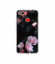 Amazon Brand - Solimo Designer Dark Flowers Photography UV Printed Soft Back Case Mobile Cover for Itel A46