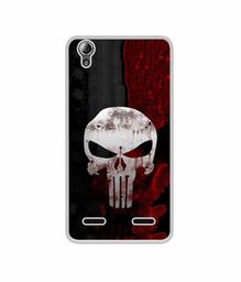 Amazon Brand - Solimo Designer Punisher Skull UV Printed Soft Back Case Mobile Cover for Lenovo A6000