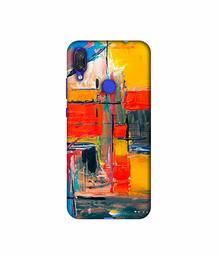 Amazon Brand - Solimo Designer Multicolor Squre Blocks 3D Printed Hard Back Case Mobile Cover for Xiaomi Redmi Note 7 Pro