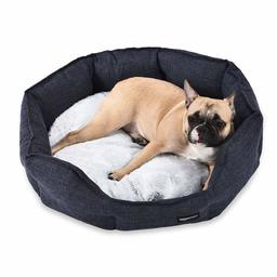 AmazonBasics Cuddler Round Pet Bed - Large, Grey