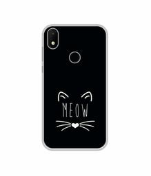 Amazon Brand - Solimo Designer Meow UV Printed Soft Back Case Mobile Cover for Micromax Canvas 2 Plus (2018)