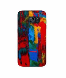 Amazon Brand - Solimo Designer Multiolor Brush Texture on Wall 3D Printed Hard Back Case Mobile Cover for Samsung Galaxy S7 Edge