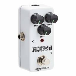 AmazonBasics Boost Guitar Effect Pedal - True Bypass, Full Metal Shell