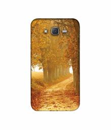 Amazon Brand - Solimo Designer Autumn Scene 3D Printed Hard Back Case Mobile Cover for Samsung Galaxy J5