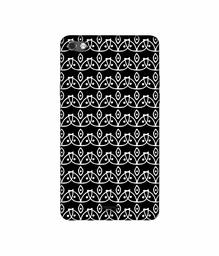 Amazon Brand - Solimo Designer White Flowers Pattern 3D Printed Hard Back Case Mobile Cover for Micromax Canvas Sliver 5 Q450