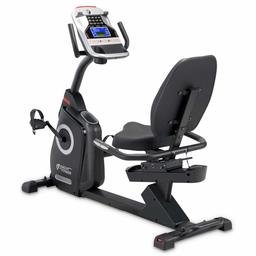 Cicuit Fitness Bicicleta estática magnética recumbente con 15 programas, capacidad de 300 libras AMZ-587R