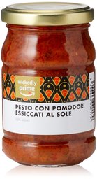 Amazon merk - Wickedly Prime Pesto met zonnegedroogde tomaten en knoflook (6x190)