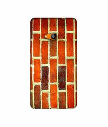 Amazon Brand - Solimo Designer Brick Texture 3D Printed Hard Back Case Mobile Cover for Microsoft Lumia 535