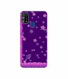 Amazon Brand - Solimo Designer Sparkling Stars 3D Printed Hard Back Case Mobile Cover for Samsung Galaxy M31