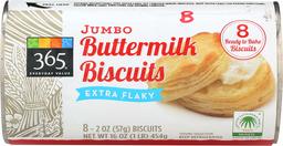 365 Everyday Value, Jumbo Buttermilk Biscuits Extra Flaky, 16 oz