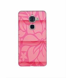 Amazon Brand - Solimo Designer Pink Flower Banch Print On Cloth 3D Printed Hard Back Case Mobile Cover for LeTV Le 2