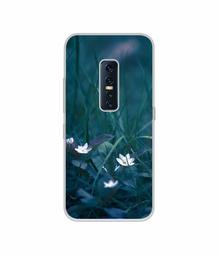 Amazon Brand - Solimo Designer White Flower UV Printed Soft Back Case Mobile Cover for Vivo V17 Pro