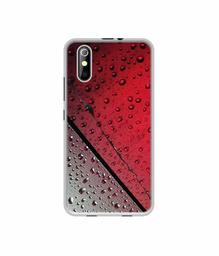 Amazon Brand - Solimo Designer Water Drop On Glass UV Printed Soft Back Case Mobile Cover for iKall K200