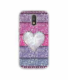 Amazon Brand - Solimo Designer Stone Heart UV Printed Soft Back Case Mobile Cover for Motorola Moto G4 Plus