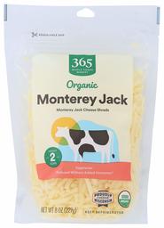 365 EVERYDAY VALUE Organic Shredded Monterey Jack, 8 OZ