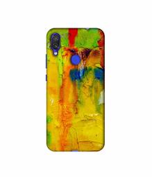 Amazon Brand - Solimo Designer Yellow and Green Paint 3D Printed Hard Back Case Mobile Cover for Xiaomi Redmi Note 7 Pro