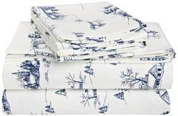 Pinzon 160-Gram Printed Cotton Flannel Sheet Set