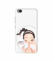 Amazon Brand - Solimo Designer Papa's Princess 3D Printed Hard Back Case Mobile Cover for Xiaomi Redmi Go