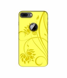 Amazon Brand - Solimo Designer Sunflower Pattern 3D Printed Hard Back Case Mobile Cover for Apple iPhone 8 Plus (with Logo Cut)