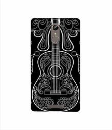 Amazon Brand - Solimo Designer White Gitar On Black 3D Printed Hard Back Case Mobile Cover for Gionee S6s