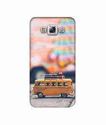 Amazon Brand - Solimo Designer Toy Bus 3D Printed Hard Back Case Mobile Cover for Samsung Galaxy E7