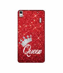 Amazon Brand - Solimo Designer Queen On Red Glitter 3D Printed Hard Back Case Mobile Cover for Lenovo K3 Note