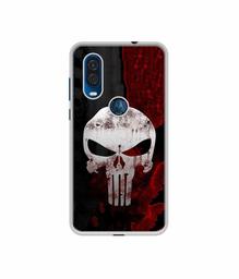 Amazon Brand - Solimo Designer Punisher Skull UV Printed Soft Back Case Mobile Cover for Motorola One Vision