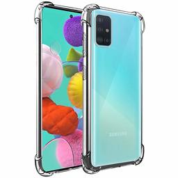 Amazon Brand - Solimo Mobile Cover (Soft & Flexible Back case) for Samsung Galaxy A51, (Transparent)