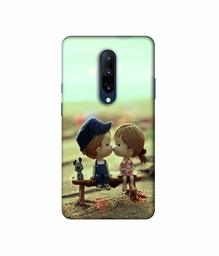 Amazon Brand - Solimo Designer Love Couples Pattern 3D Printed Hard Back Case Mobile Cover for OnePlus 7 Pro