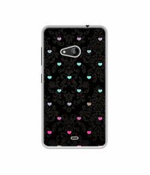 Amazon Brand - Solimo Designer Heart Texture UV Printed Soft Back Case Mobile Cover for Microsoft Lumia 535