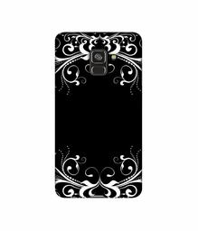 Amazon Brand - Solimo Designer Round Flower Crown 3D Printed Hard Back Case Mobile Cover for Samsung Galaxy A8 Plus