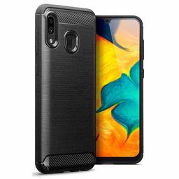 Amazon Brand - Solimo Protective Mobile Cover (Soft & Flexible Back Case) for Samsung Galaxy A30s (Black)