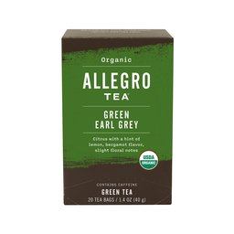 Allegro Tea, Organic Green Earl Grey Tea Bags, 20 ct