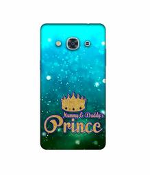 Amazon Brand - Solimo Designer Mummy & Daddy's Prince 3D Printed Hard Back Case Mobile Cover for Samsung Galaxy J3 Pro