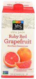 365 Everyday Value, Ruby Red Grapefruit Juice, Not From Concentrate, 59 fl oz