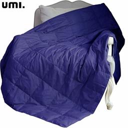 UMI Essentials Light Weight Down Feather Throw Sport Blanket,127 * 178cm,Navy Blue