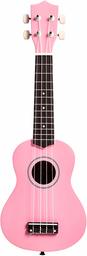 AmazonBasics Starter Ukulele Bundle with Strings, Tuner, Strap, and Bag - 21-Inch Basswood, Pink