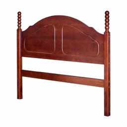 Amazon Brand – Ravenna Home Solid Pine Round-Topped Headboard - Queen, 62.6 Inch, Dark Espresso