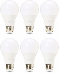 AmazonBasics LED Light Bulb A19 (Renewed) 75.0W