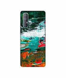 Amazon Brand - Solimo Designer Multicolor Glass Color 3D Printed Hard Back Case Mobile Cover for Oppo Reno 3 Pro