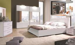 Marchio Amazon - Movian, letto King-Size rialzabile con scomparto, modello Lahn, 174 x 94 x 221 cm, bianco alpino