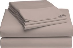 Pike Street 1220-Thread Count Egyptian Cotton Single-Ply Sateen California King Sheet Set, Linen