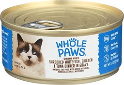 WHOLE PAWS Whitefish, Chicken & Tuna Dinner Cat Food, 5.5 OZ