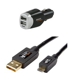 AmazonBasics - Caricatore 4.0 Amp Dual USB