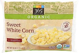 365 Everyday Value, Organic Sweet White Corn, 16 oz, (Frozen) Casepack