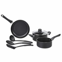 AmazonBasics - 6 Piece Non-Stick Cookware Set (without Induction Base)