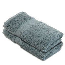 Pinzon - 550gsm Turkish Towel Set (Hand And Bath) - 100% Cotton - Eucalyptus Green, 2 Hand (50x100)