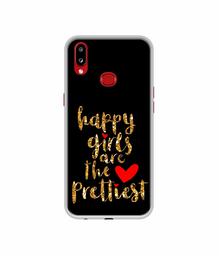 Amazon Brand - Solimo Designer Happy Girls are The Prettiest UV Printed Soft Back Case Mobile Cover for Samsung Galaxy A10s